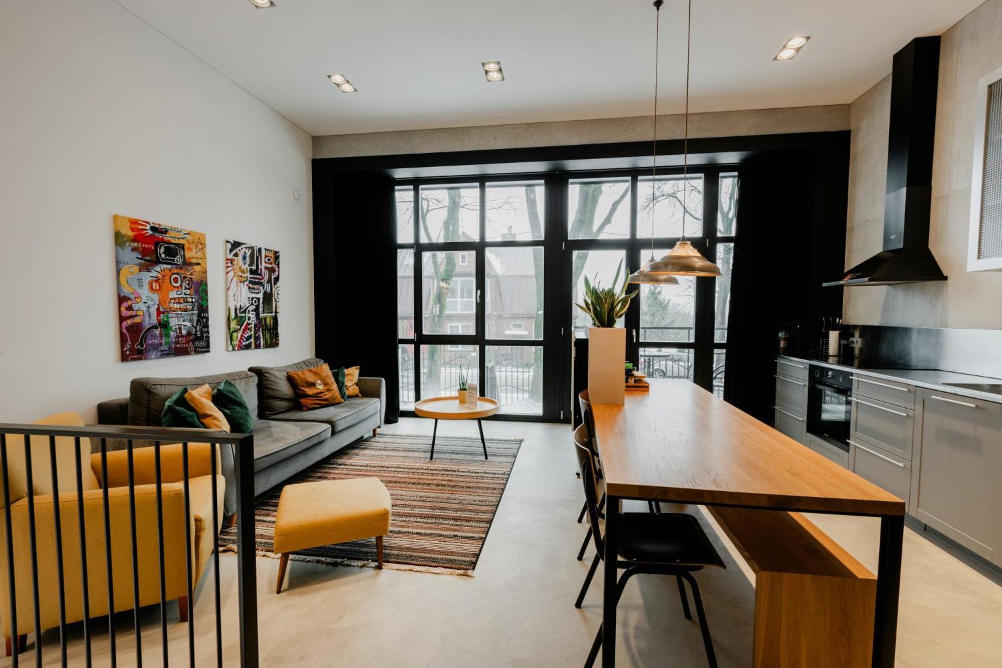 Modern And Spacious Loft Type Apartment 8 With Free Private Parking By "Owl Jazz Apartments" Kaunas Bagian luar foto