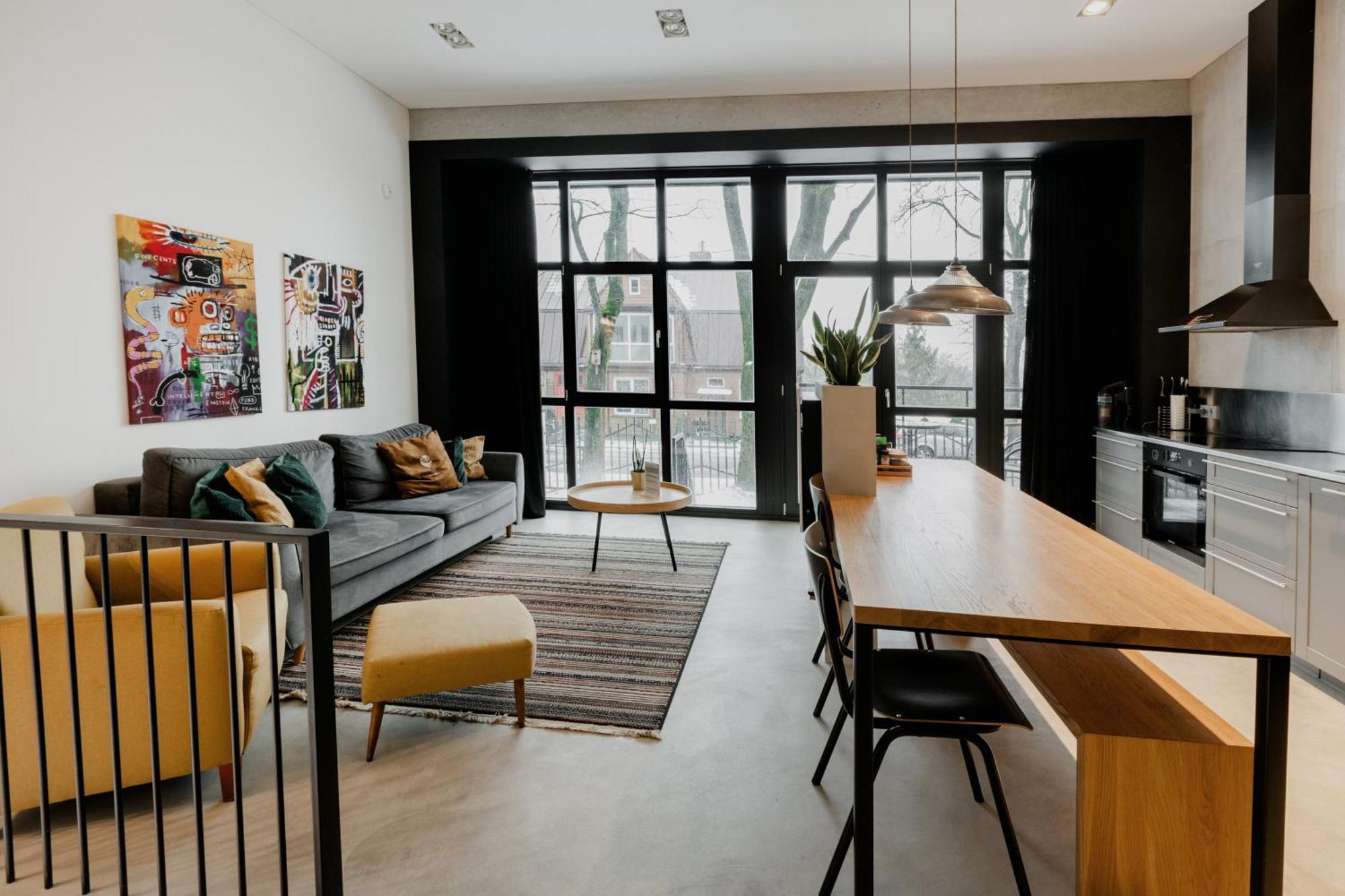 Modern And Spacious Loft Type Apartment 8 With Free Private Parking By "Owl Jazz Apartments" Kaunas Bagian luar foto